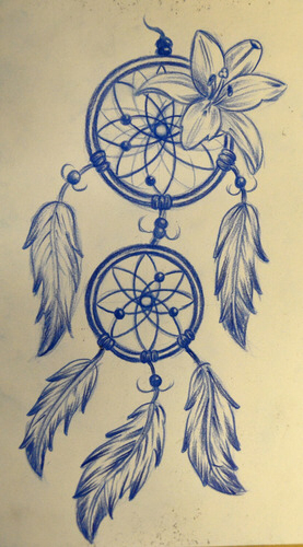 277x500 Dreamcatcher Tattoo Shared - Dream Catcher Tattoo Drawing