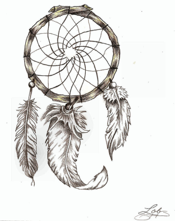 600x754 Gorgeous Dream Catcher Tattoo Photo - Dream Catcher Tattoo Drawing