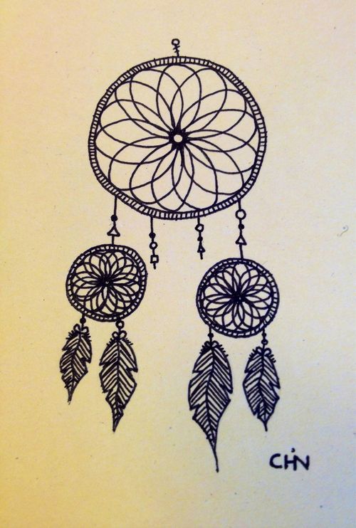 500x742 Dream Catcher Drawings Dreamcatcher Drawing On Tumblr Drawampart - Dream Catcher Tumblr Drawing