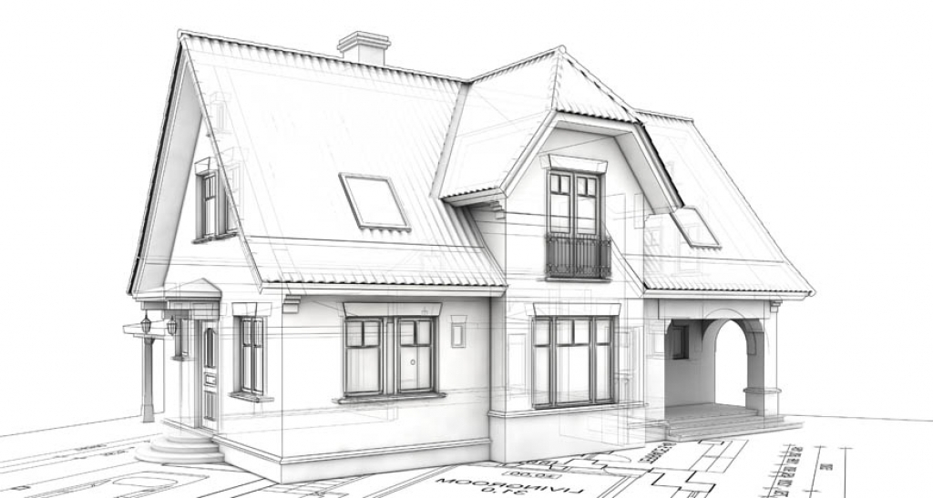 1024x547 Drawing Architecture Dream House For Free Download - Dream Home Drawing