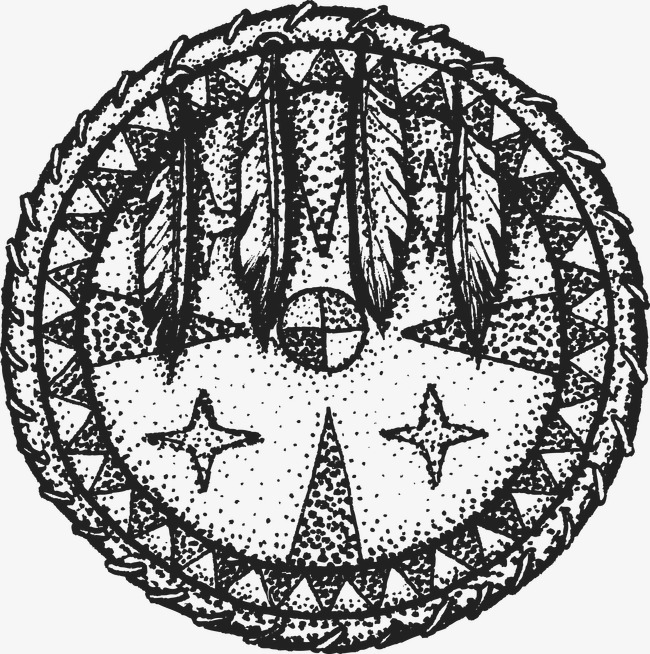 650x654 Indian Element, Pencil Drawing, Black And White, Dreamcatcher Png - Dreamcatcher Drawing Black And White