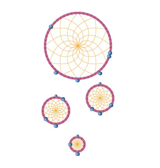 515x541 How To Create A Vector Dream Catcher With Brushes In Adobe Illustrator - Dreamcatcher Drawing Designs