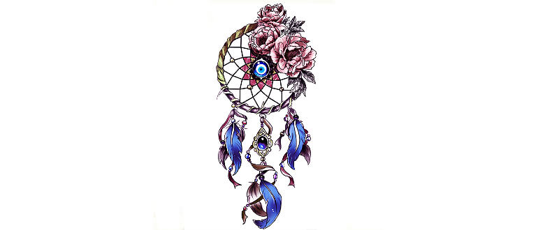 770x330 top dreamcatcher tattoos ideas and designs a good sleep is - Dreamcatcher Drawing Designs