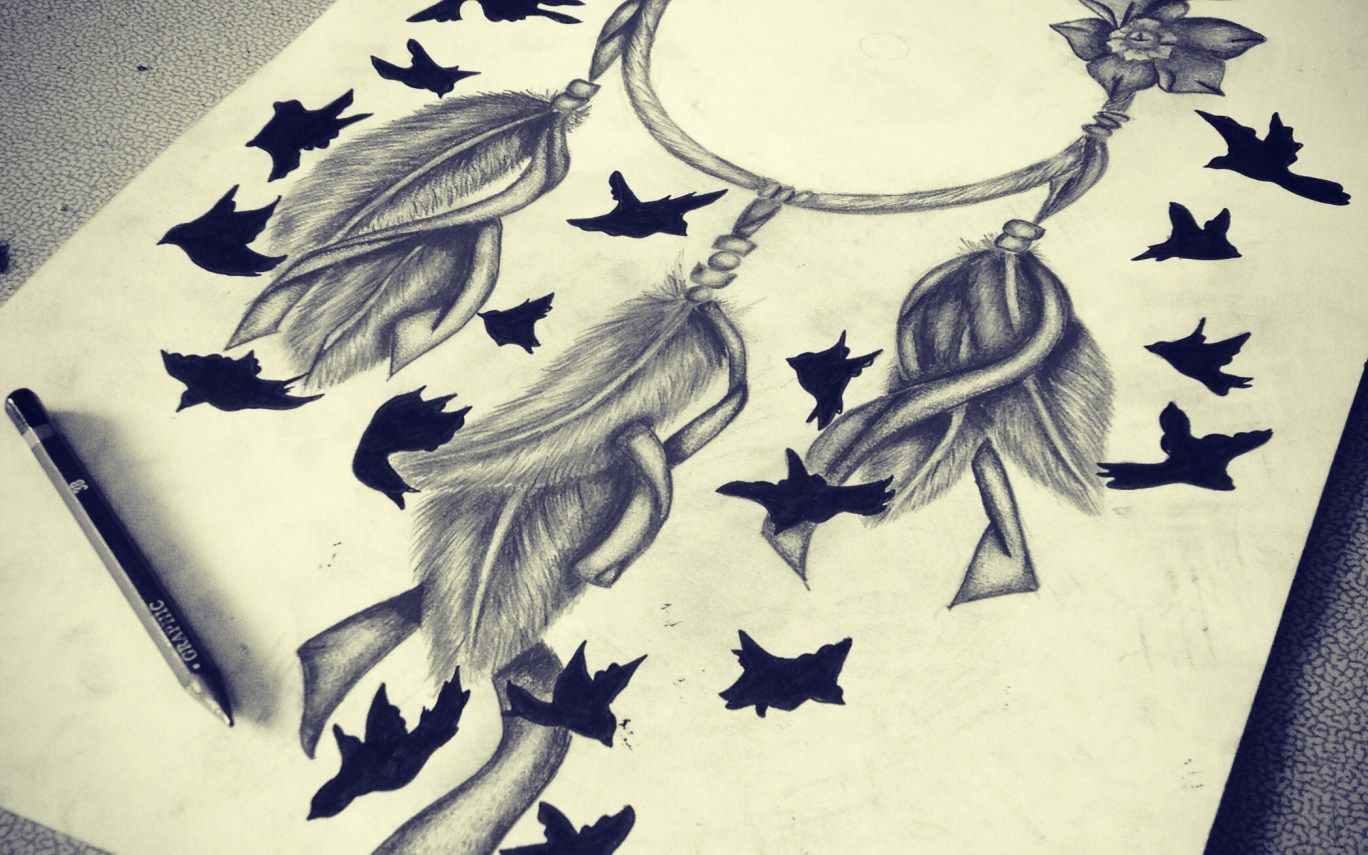 1368x855 Dreamcatcher Drawing Tumblr Dream Catcher Drawings Tumblr On We - Dreamcatcher Drawing Tumblr