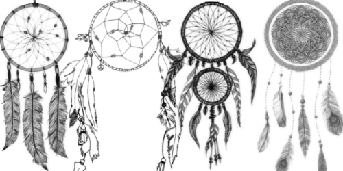 500x250 Dream Catchers Tumblr Shared - Dreamcatcher Drawing Tumblr
