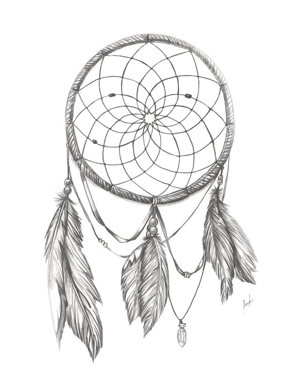 613x802 Dream Catcher Bnw - Dreamcatcher Line Drawing