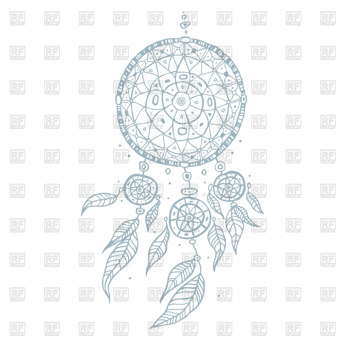 1200x1200 Dream Catcher - Dreamcatcher Line Drawing