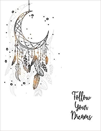 386x499 Follw Your Dream Dreamcatcher On White Cover And Dot Graph Line - Dreamcatcher Line Drawing