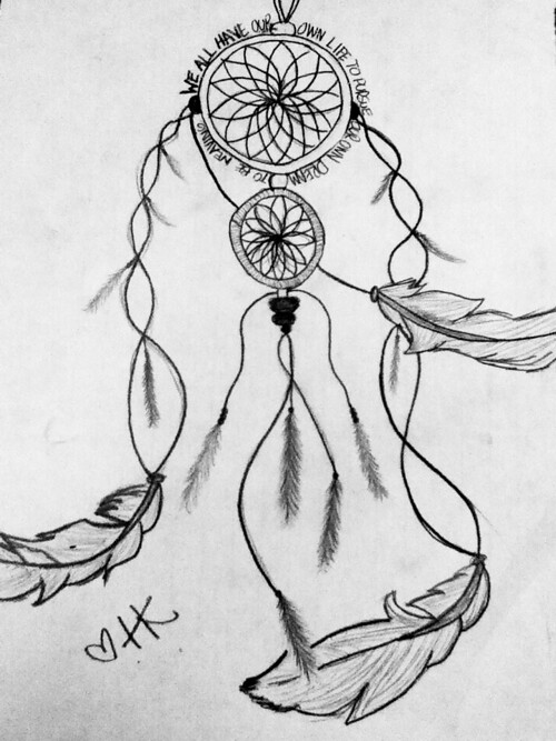 Dream Catcher Drawing at PaintingValley.com | Explore collection of ...