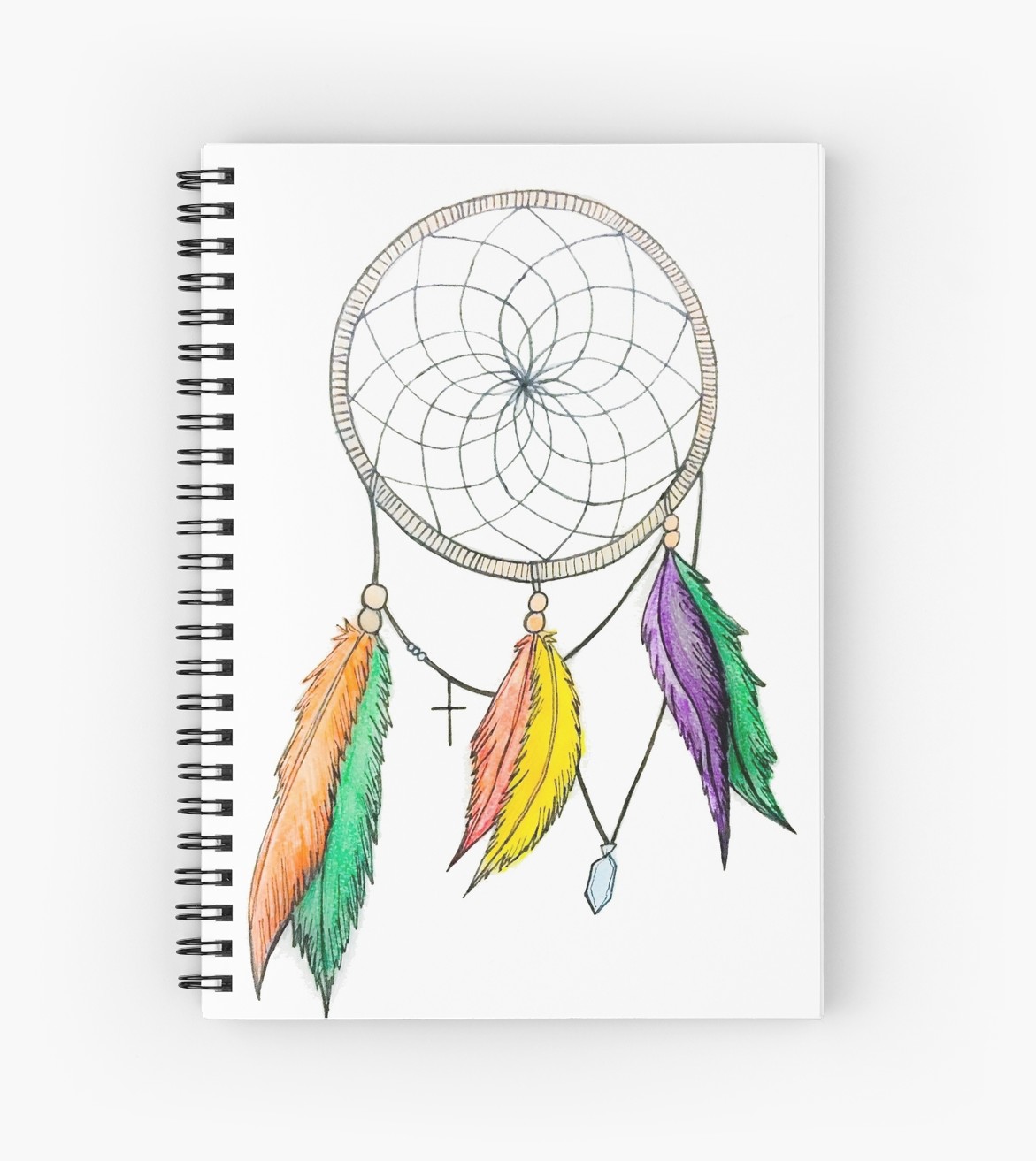 1171x1313 Dream Catcher Pencil Drawing Spiral Notebooks - Dreamcatcher Pencil Drawing