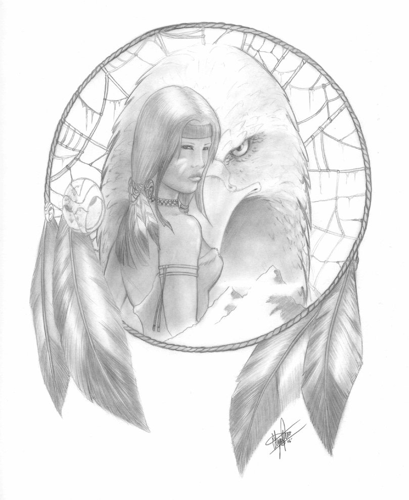 Dreamcatcher Pencil Drawing at PaintingValley.com | Explore collection ...