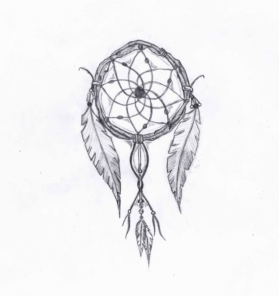 Dreamcatcher Pencil Drawing at PaintingValley.com | Explore collection ...