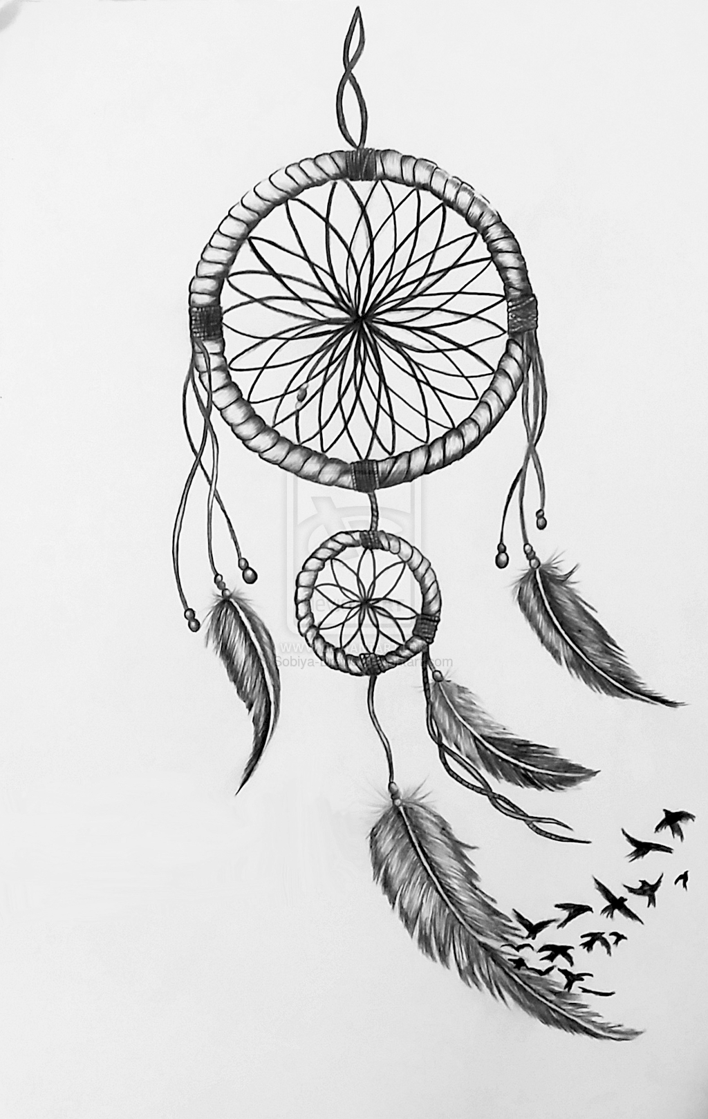 Dreamcatcher Pencil Drawing at PaintingValley.com | Explore collection