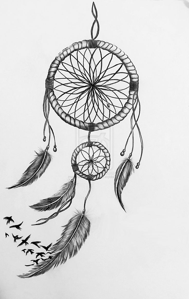 Dreamcatcher Pencil Drawing at PaintingValley.com | Explore collection ...