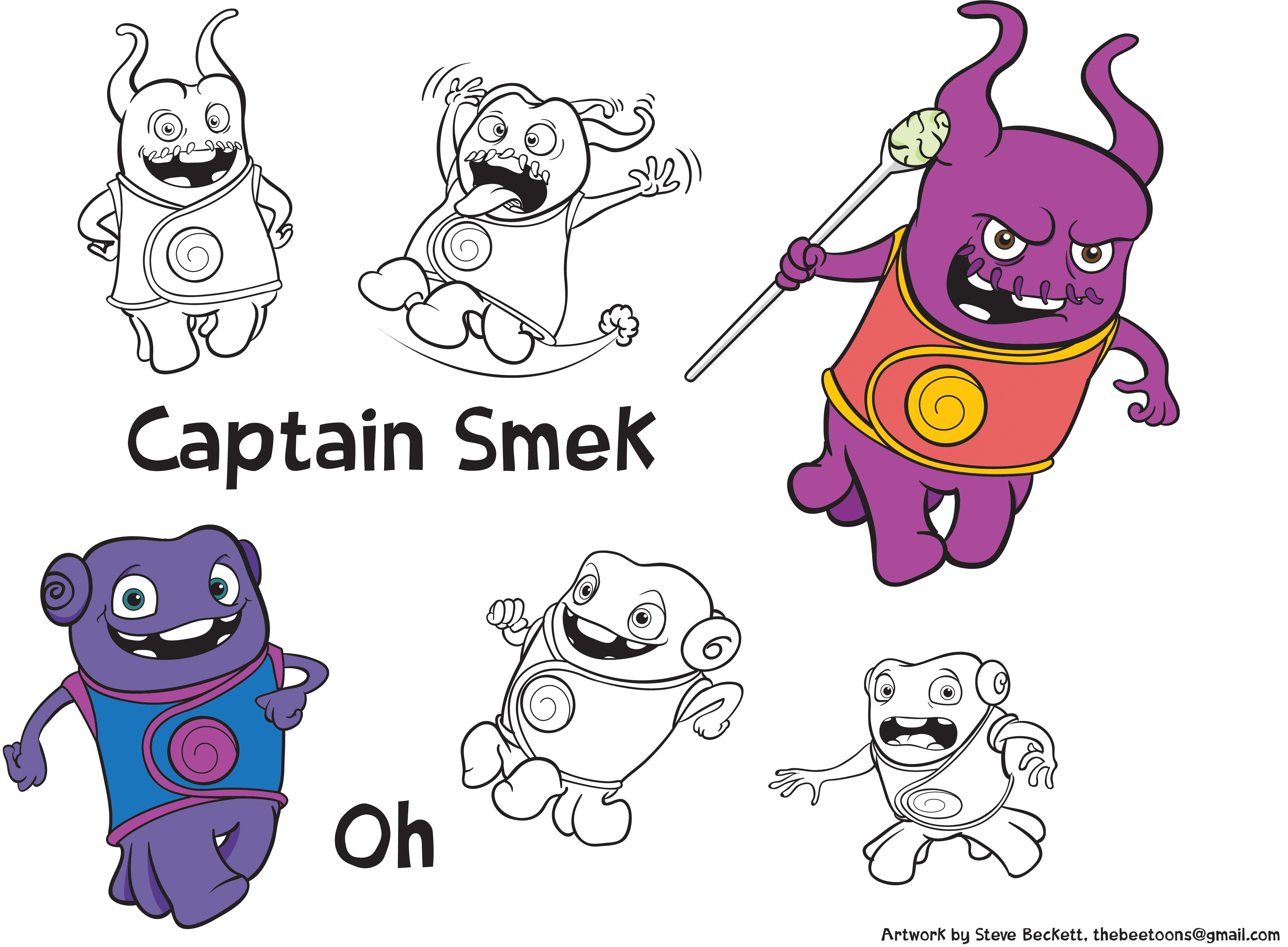 4491x3305 livin' the dreamworks! bee toons - Dreamworks Drawings