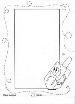 254x350 Hanukkah - Dreidel Drawing