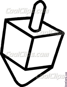 231x300 Dreidel Vector Clip Art - Dreidel Drawing