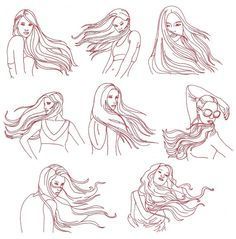236x239 Hair Blowing In The Wind Drawing - Dress Blowing In The Wind Drawing