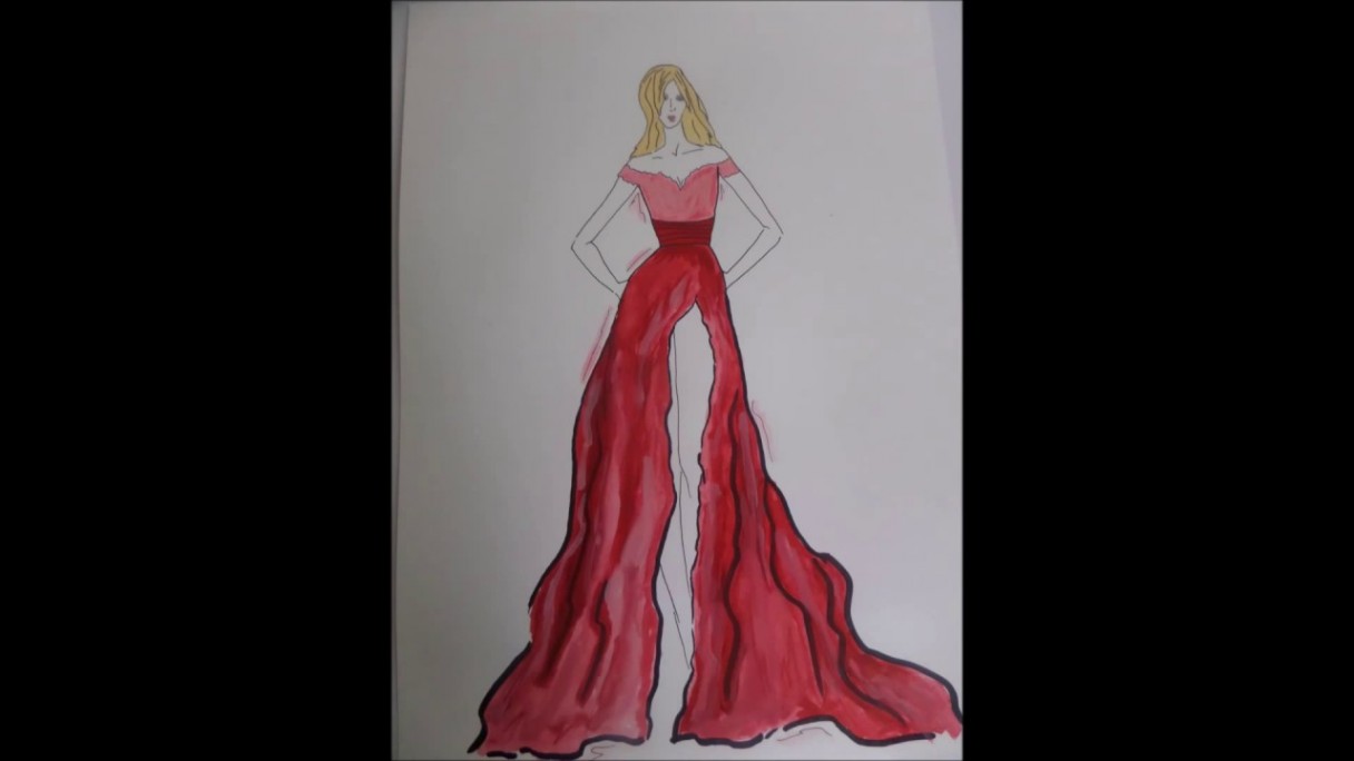 Fashion Illustration Drawing Ideas Of Dresses Illustration Of Many Recent Choices