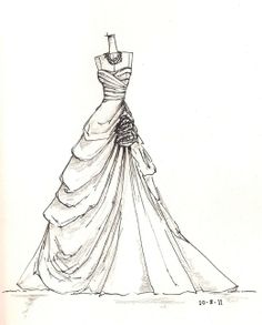 Dress Design Drawing at PaintingValley.com | Explore collection of ...