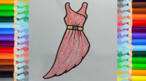 300x168 How To Draw Dress Designs Step - Dress Design Drawing