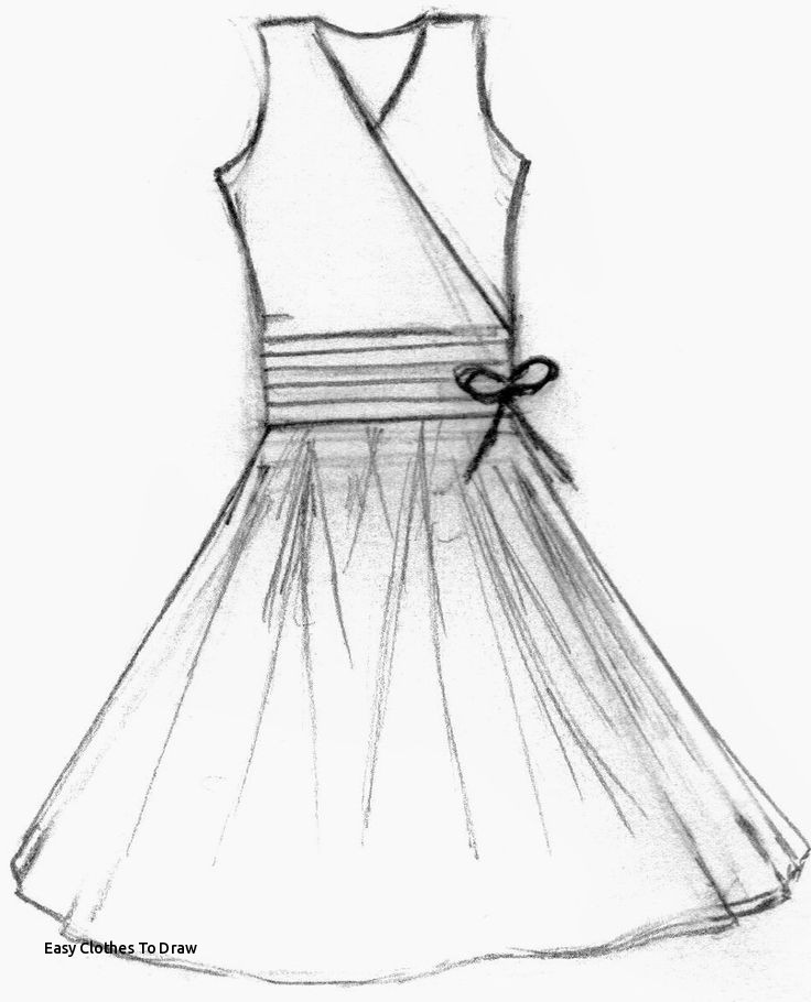 Dress Drawing Easy At Paintingvalley Com Explore Collection Of