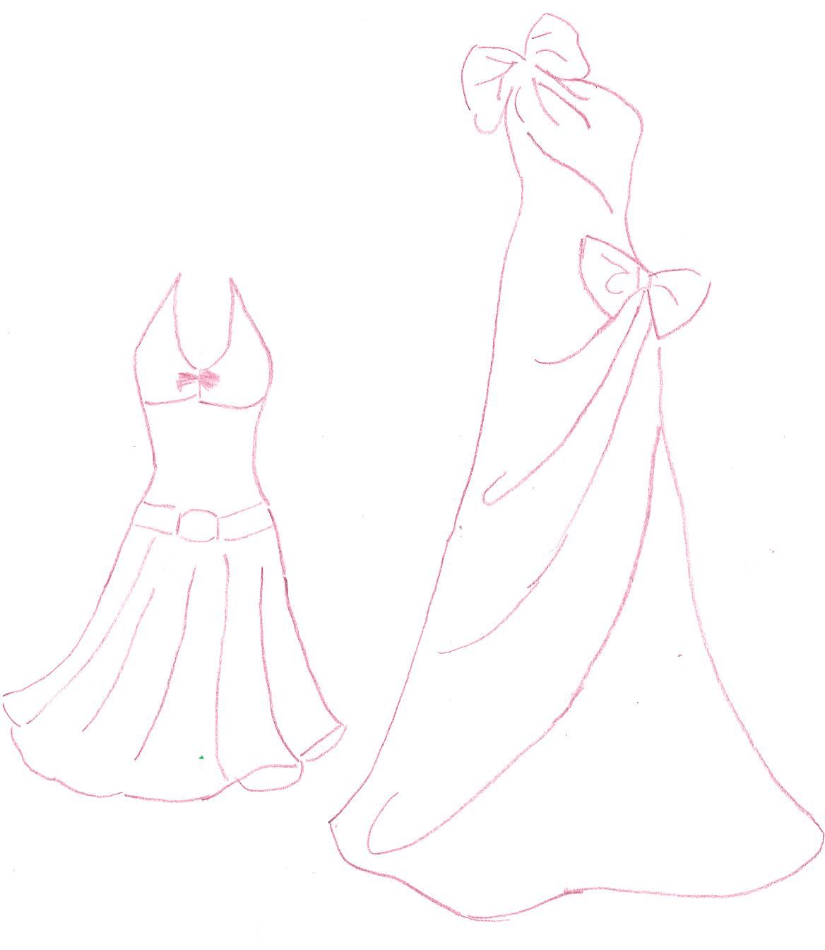 Dress Drawing Easy At Paintingvalley Com Explore Collection Of