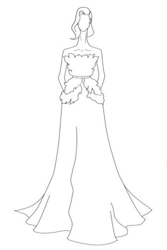 Dress Drawing Template at PaintingValley.com | Explore collection of ...