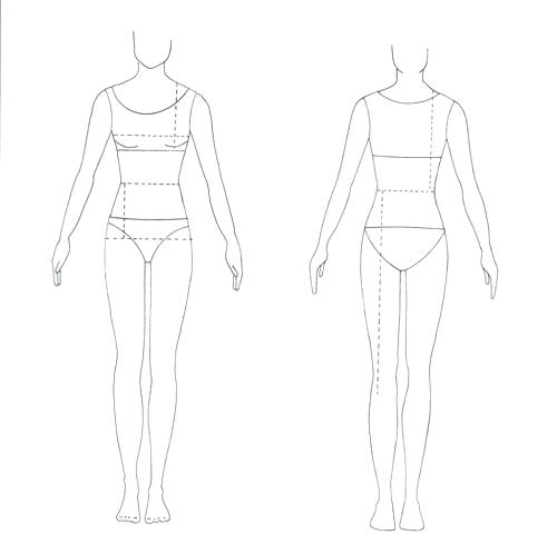 body template for fashion design