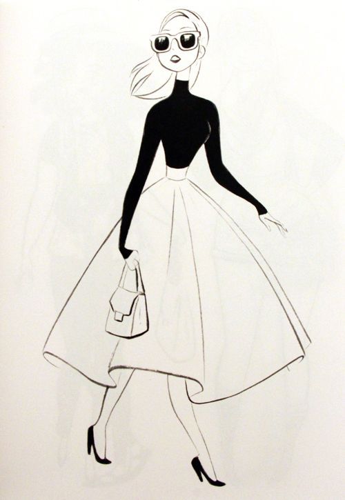 500x725 Simple Fashion Design Drawing Dress Tumblr - Dress Drawing Tumblr