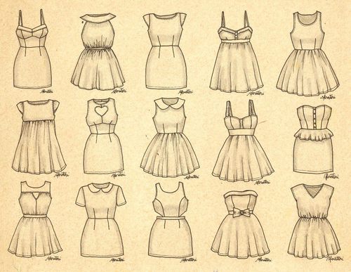 500x387 Cool Dresses Drawings - Dress Drawing Tumblr