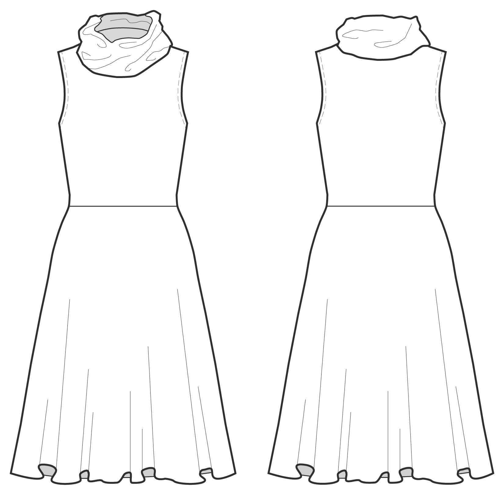 1652x1627 Moodboards Indigorchid - Dress Flat Drawing