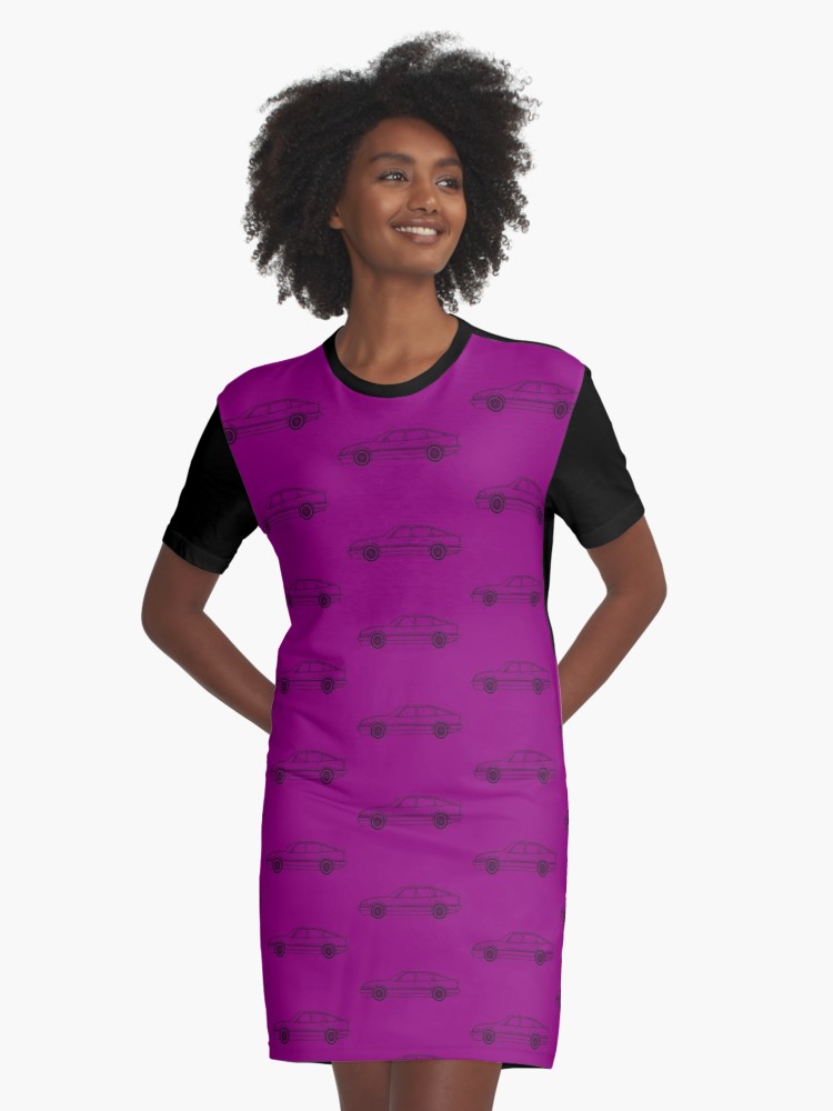 750x1000 Rover Vitesse Outline Drawing Graphic T Shirt Dress - Dress Outline Drawing