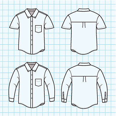 400x401 children school uniforms - Dress Shirt Drawing