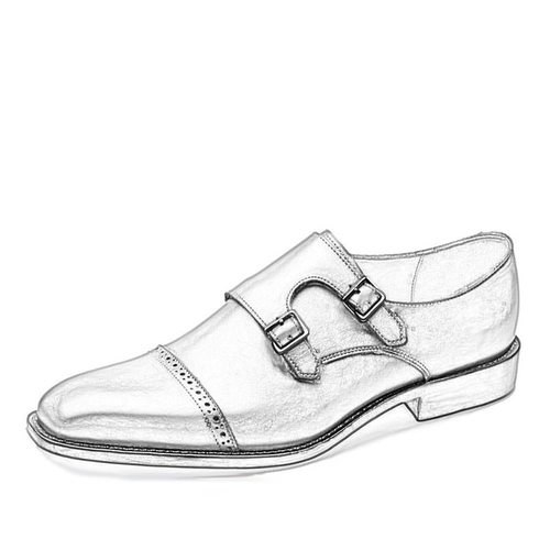 500x500 mens monk strap dress shoesgenuine leather shoes for mens - Dress Shoes Drawing