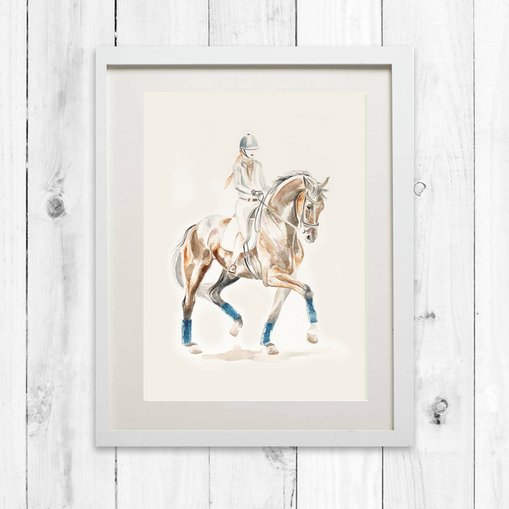 1024x1024 dressage horse art framed horse prints horse gifts - Dressage Drawing