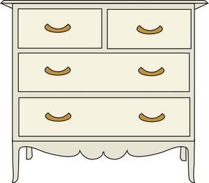 300x263 Free Dresser Clipart Image Furniture Clipart - Dresser Drawing