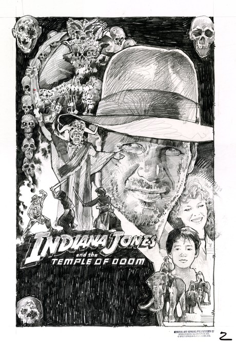 460x666 fortune and glory posters of doom! drew struzan speaks! unused - Drew Struzan Drawing