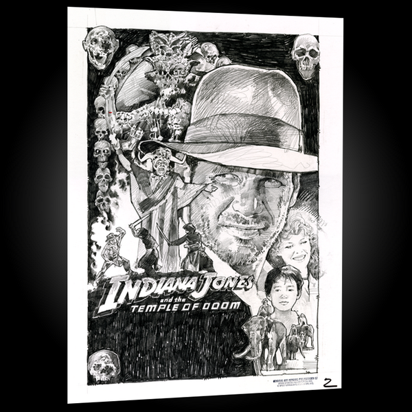 600x600 indiana jones on twitter an early pencil drawing - Drew Struzan Drawing