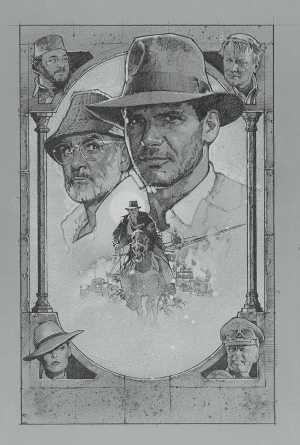 600x889 drawings drew struzan henry jones jr - Drew Struzan Drawing