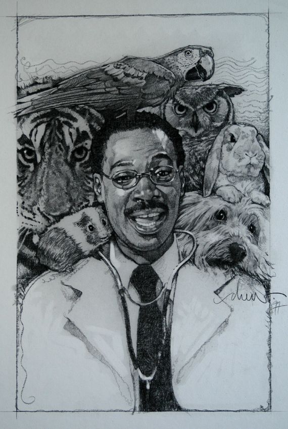 570x850 in illustration art, art - Drew Struzan Drawing