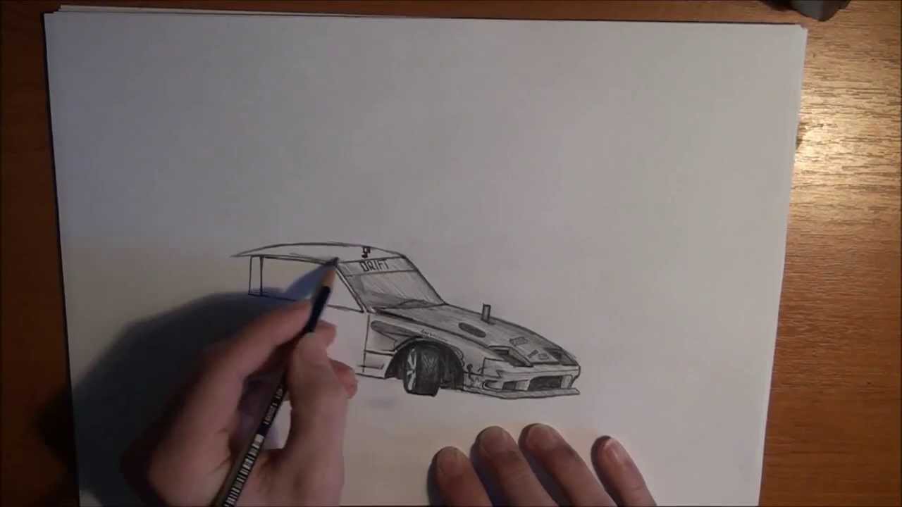 1280x720 drawing a drift car - Drift Car Drawing