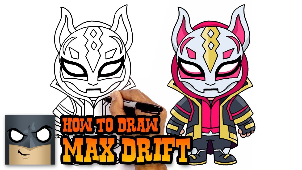 1280x720 How To Draw Fortnite Max Drift - Drift Drawing
