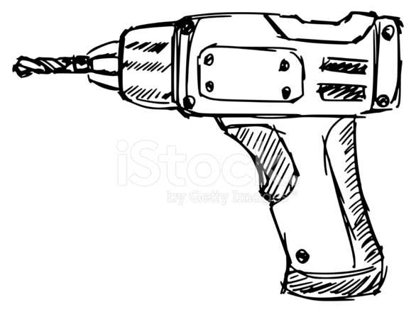 586x440 drill stock vector - Drill Drawing