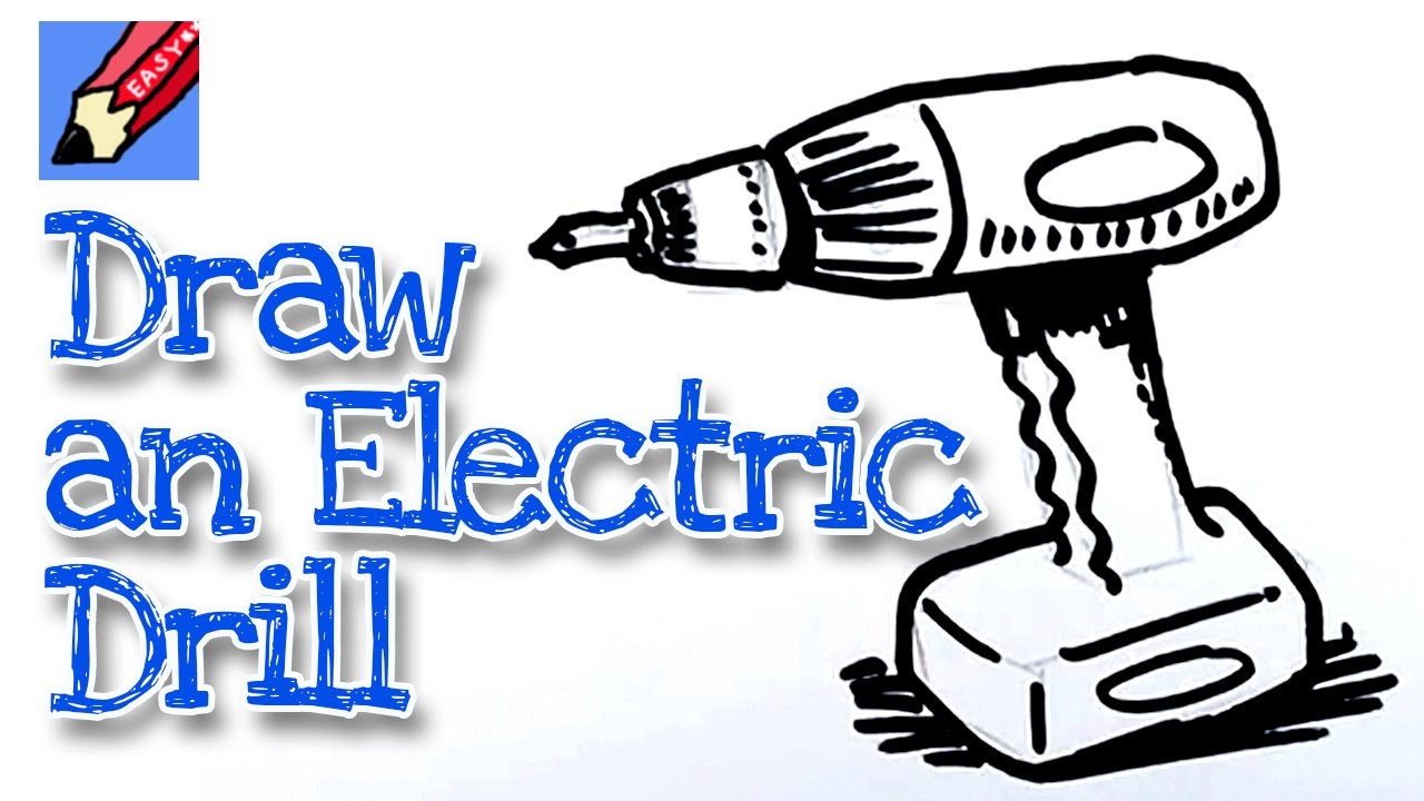 1280x720 how to draw a power drill real easy - Drill Drawing