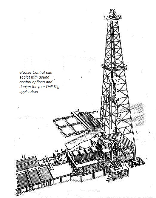 523x663 drill rig noise control - Drilling Rig Drawing