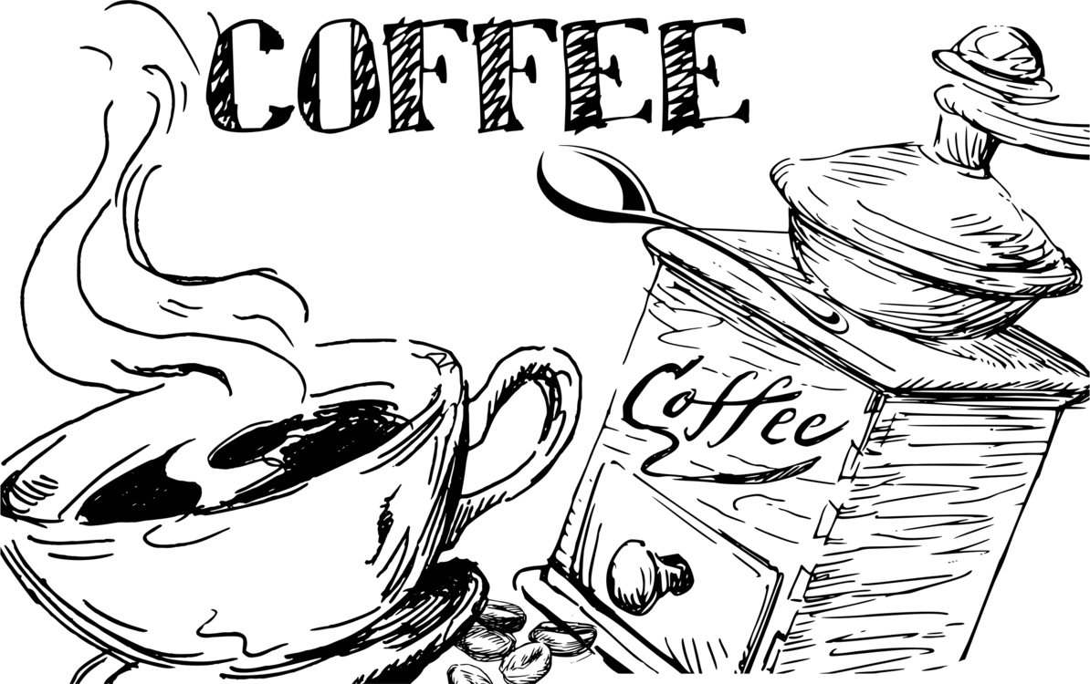 1194x750 coffee cup cafe caffeinated drink drawing cc0 - Drink Drawing