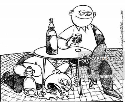400x326 Beer Drinking Cartoons And Comics - Drinking Alcohol Drawing