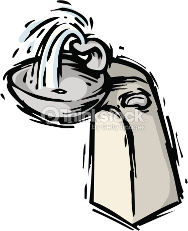 374x459 zoo lion drinking fountain clipart - Drinking Fountain Drawing