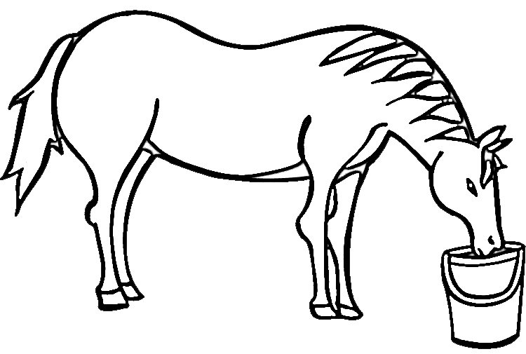 750x505 dog drinking water clip library library black and white - Drinking Water Drawing